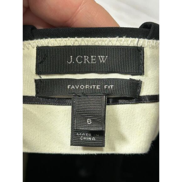 J.Crew Tollegno 1900 Women's Black Favorite Fit Straight Leg Dress Pants Size 6 - Picture 3 of 9
